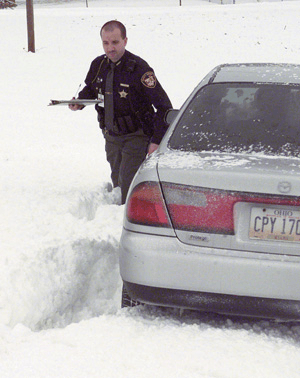 Deputy In The Snow